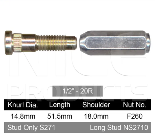 Ford Wheel Stud & Nut Set AU Tickford & Ghia / AU ll Tickford & Ghia & More