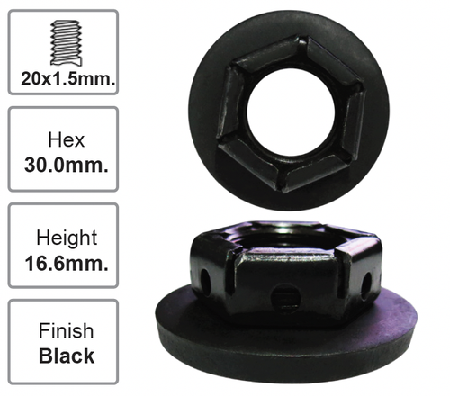 Rear Right Hub Nut Pair for Mazda Mazda 2 DY (12/02 - 08/07)