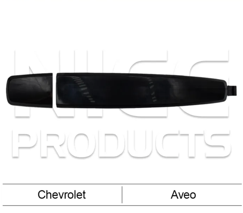 Front Left Outer Door Handle Black for Holden Captiva (10/06 - 01/19)