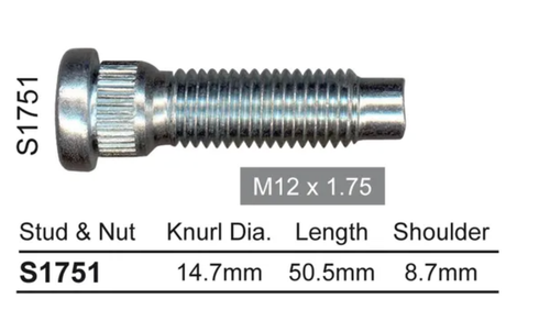 Ford Wheel Stud F-150 / F-250 Made in Brazil / F-350 Made in Brazil