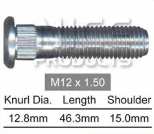 Genesis Wheel Stud Grandeur TG / H-1 Steel Wheels / H-1 Alloy Wheels