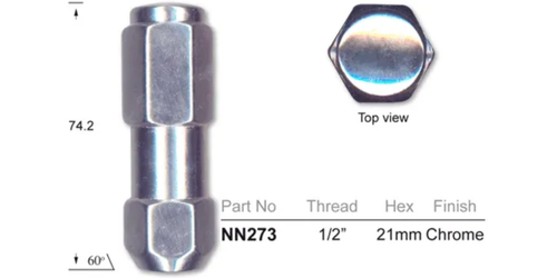 4x Ford Wheel Nut EL XR6 - XR8 / EL Fairmont & Ghia