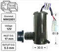 Front Washer Pump for Toyota Commercial Hiace YH50-51-53-61 (12/82 - 12/83)