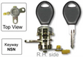 Right Door Lock for Nissan Pulsar Sedan N16 (02/01 – 02/06)