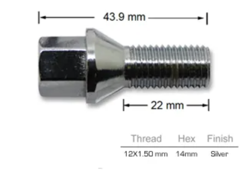 4x Ford Wheel Stud WA / WB / WD / WF