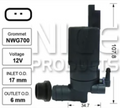 Front Windscreen Washer Pump for Peugeot 307 Without Rear Wiper (08/00 – 2010)