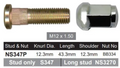 Honda Wheel Stud & Nut Set ALL Alloy Wheels / KA Alloy Wheels & More