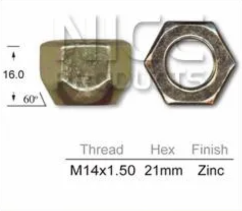 4x Toyota Wheel Nut GDH322R / GDH300R-GDH320R / Dyna LY211