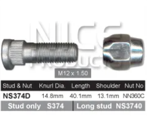 Mazda Wheel Stud & Nut Set MX5 NB Alloy Wheels