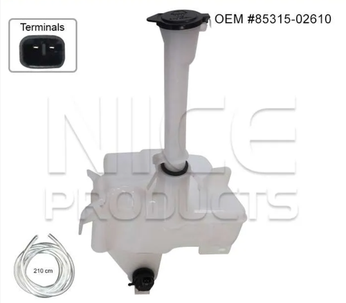 Washer Reservoir with Pump for Toyota Corolla ZRE172 (02/14 - 2018)