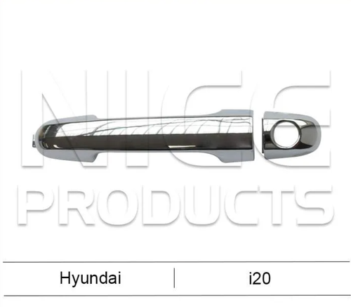 Front Right Outer Door Handle Chrome for Hyundai i20 (07/10 - 08/15)