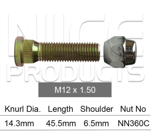 Hyundai Wheel Stud & Nut Set Sonata Alloy Wheels