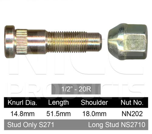 Ford Wheel Stud & Nut Set AU Forte Black Wheels / AU Futura Black Wheels & More