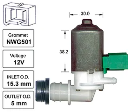 Rear Windscreen Washer Pump for Nissan 300ZX Z31 (02/87 – 10/89)