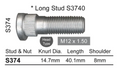 Mazda Wheel Stud 323 BG-2 / 323 BJ / 323 BJ-2 / 626 GD / MX6 GE 4WS & More