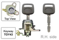 Right Door Lock for Toyota Corolla AE111 (05/95 – 01/02)