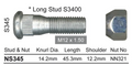 Toyota Wheel Stud & Nut Set KDH222 / KZH106 Steel Wheels / LN46 All 4WD & More