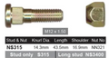 GMH Wheel Stud & Nut Set Jackaroo KL / Jackaroo UBS 2WD / Jackaroo UBS 4WD