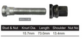 4x Ford Wheel Nut F-450 / F-550