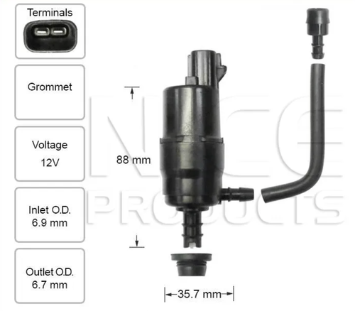 Headlight Washer Pump for Subaru Legacy BR (02/09 – 01/15)