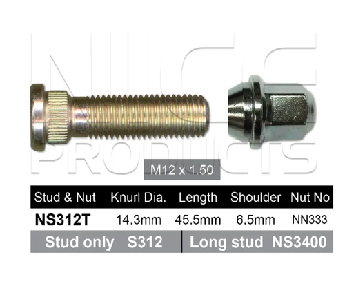 Dodge Wheel Stud & Nut Set Journey