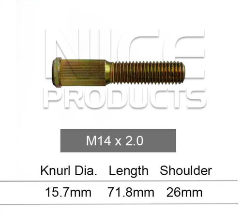 Ford Wheel Stud F-250 14x2 Thread
