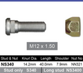 Hyundai Wheel Stud & Nut Set Scoupe Alloy Wheels