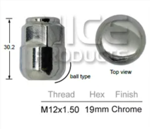 4x Honda Wheel Nut NA Alloy Wheels / YD Alloy Wheels / RA Alloy Wheels & More