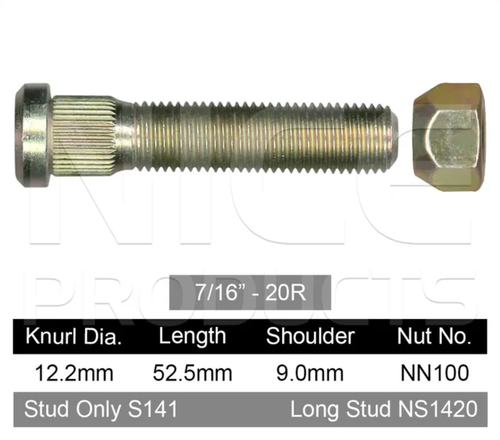 Holden Wheel Stud & Nut Set HQ-WB Rear Disc