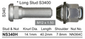 Hyundai Wheel Stud & Nut Set Excel X2 All Models / Excel L X3 Steel Wheels & Mor