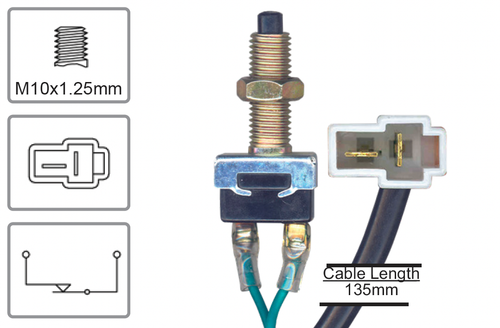 Brake Light Switch for Toyota Corolla AE8 Series (01/82 - 02/88)