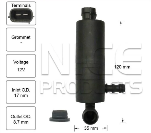 Headlight Washer Pump for SAAB 9-3 (11/02 – 01/12)