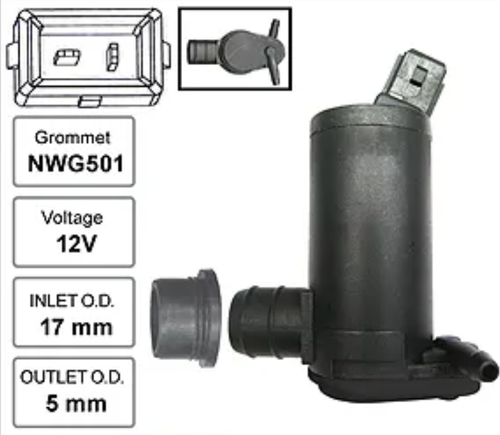 Front Windscreen Washer Pump for Ford Cougar (06/99 – 03/03)