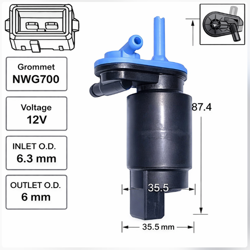 Front Windscreen Washer Pump for Holden Astra TS-AH With Rear Wiper