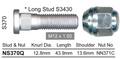 KIA Wheel Stud & Nut Set Optima TF Steels Wheels / RIO JB II Steels Wheels & Mor
