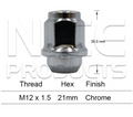 4x Genesis Wheel Nut Getz TB Steel Wheel