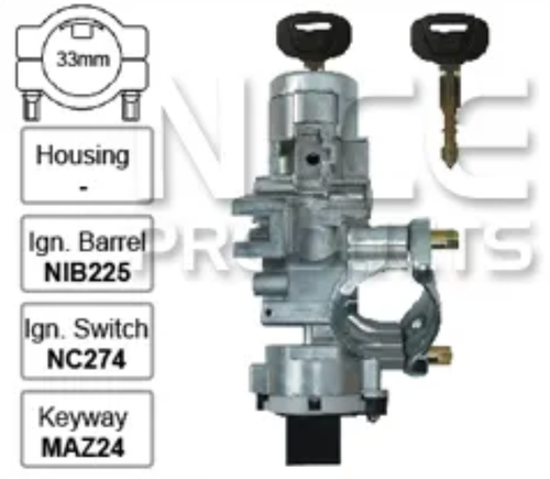 Ignition Lock & Switch for Mazda Bravo B Series UN (11/02 – 11/06)