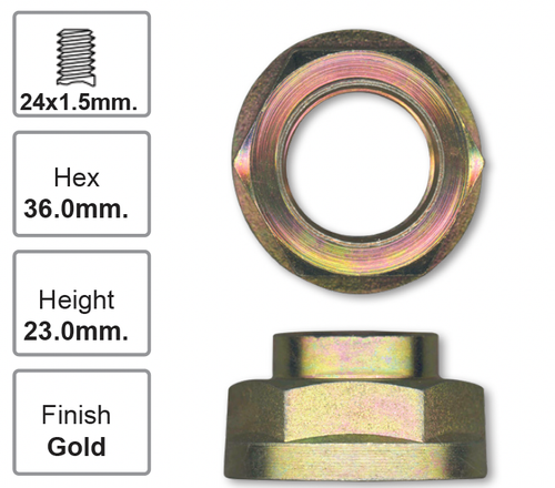 Front Right Hub Nut Pair for Honda Accord (11/89 - 07/05)