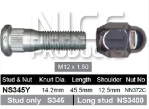 4x Toyota Wheel Nut Fortuner Steel Wheels / KZN130 Steel Wheels 4WD & More