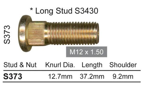 Ford Wheel Stud Laser KA-KB / Laser KC-KE / Laser KF-KH / Laser KE TX3 & More