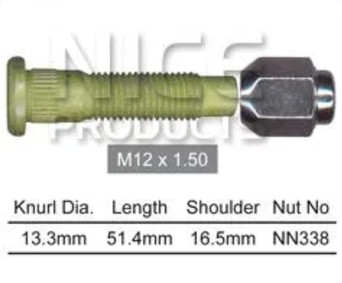 Mazda Wheel Stud & Nut Set Tribute All Models