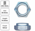 Front Right Hub Nut Pair for Toyota Celica ST162 2WD Only (01/87 - 10/89)