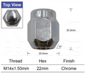 4x Toyota Wheel Nut USK56-57 Steel Wheels