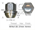 4x Chrysler Wheel Nut 300C 3.5 &5.0 Ltr / 300