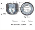 4x Holden Wheel Nut WM
