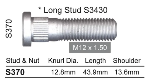 Proton Wheel Stud M21 Coupe / Satria / Wira