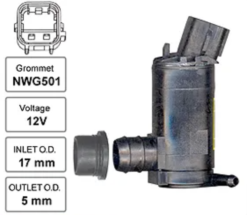 Rear Windscreen Washer Pump for Holden Commodore ZB With Rear Wiper