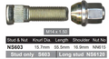Ford Wheel Stud & Nut Set Mustang Including MACH-E / Endura CA