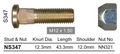 Rover Wheel Stud & Nut Set 416SE