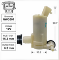 Front Windscreen Washer Pump for Honda CR-V RE4 (02/07 – 10/12)